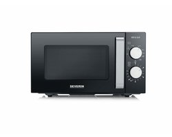 Severin MW 7762 2 Magnetron met Grill – Innovatieve vlakke glazen bodem - Koken op Twee Niveaus - 33% meer inhoud - 20 Liter - Zwart
