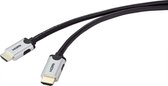 SpeaKa Professional SP-9063172 HDMI-kabel HDMI Aansluitkabel HDMI-A-stekker, HDMI-A-stekker 2.00 m Zwart Ultra HD (8K)