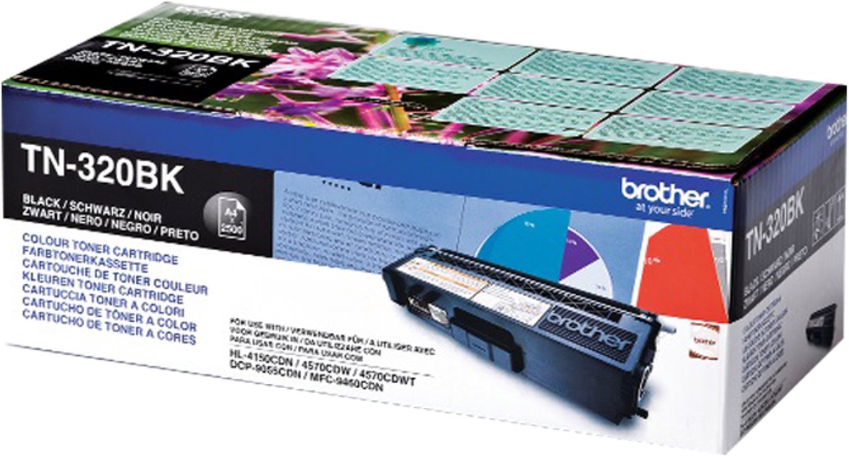 Brother TN-320BK - Tonercartridge / Zwart