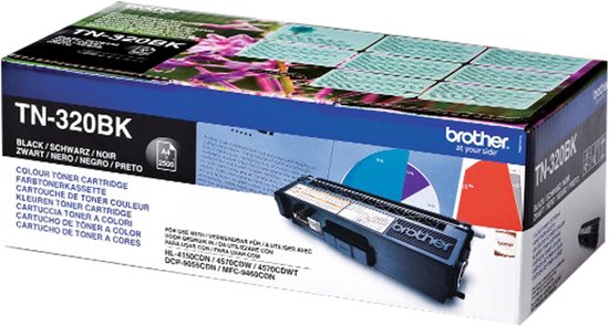 Brother TN-320BK - Tonercartridge / Zwart