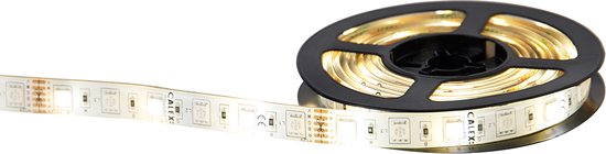 Calex Slimme LED Strip 2 meter - Led-strip Voor Binnen - Met App - RGB - Smart Lichtstrip met afstandsbediening - Calex