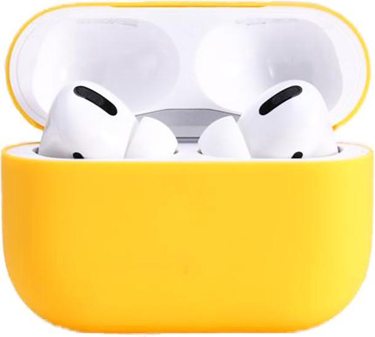 Airpods Pro Hoesje Siliconen Case - Geel - Airpod hoesje geschikt voor Apple AirPods Pro