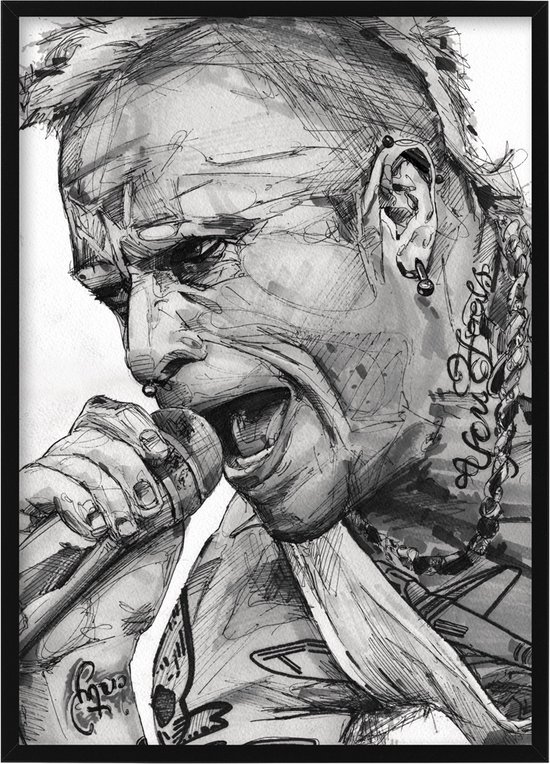 Keith Flint (the Prodigy) - poster - 30 x 40 cm