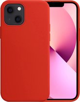 Hoesje Geschikt voor iPhone 14 Hoesje Siliconen Case - Hoes Geschikt voor iPhone 14 Hoes Siliconen - Rood