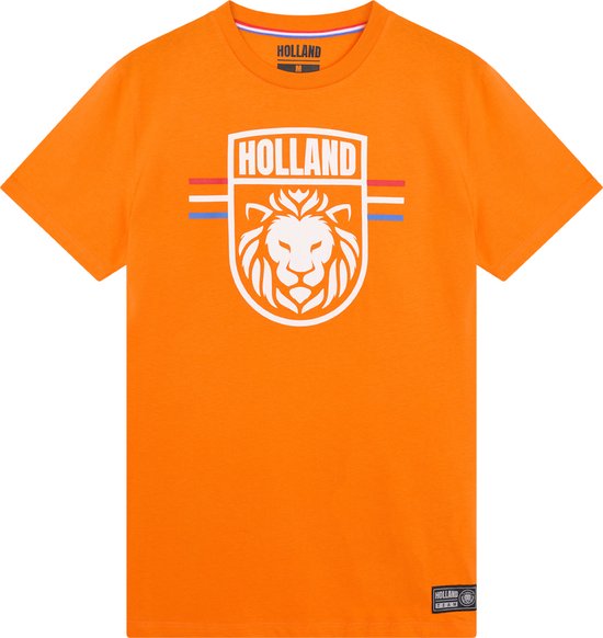 Holland T-shirt heren - Oranje shirt heren - WK voetbal - 100% katoen -  maat XL | bol