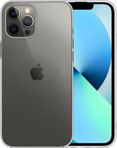 Hoesje Geschikt voor iPhone 14 Pro Hoesje Siliconen Case Hoes - Hoes Geschikt voor iPhone 14 Pro Hoes Cover Case - Transparant