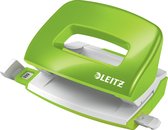 Leitz WOW Mini Perforator - Perforeert Tot 10 Vel - Voor Mappen En Ringbanden - Ideaal Voor Thuiskantoor/Thuiswerkplek - Groen