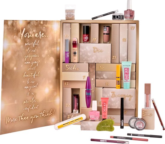 Calendrier de l'Avent Maybelline New York Magical Time 2022 | bol