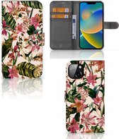 GSM Hoesje Geschikt voor iPhone 14 Plus Fotohoesje ontwerpen Flowers