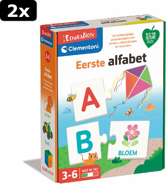 2x Clementoni Apprendre en jouant - Mon premier alphabet | Jeux | bol.com