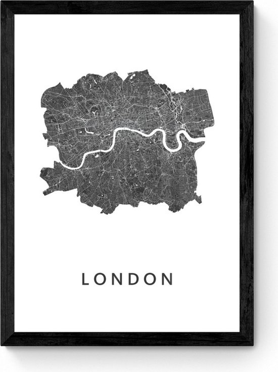 London  - Ingelijste Stadskaart Poster