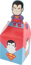 Superman - traktatie doosje - traktatiedoosjes - uitdeeldoosje - kinderfeestje -verjaardag - traktaties - superhero - 10 stuks