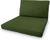 Madison - Loungekussen - Tuinkussen - Zitkussen - Rugkussen - 2-delig - 73cm x 73cm - Lounge Groen - Limited Edition