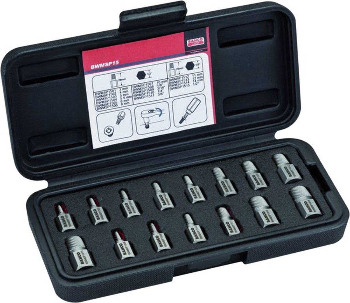 tapeindtrekker bit set | BWMSP15
