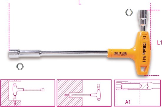 VEVOR Slagdoppenset 1/2 inch 43-delige slagdoppen, standaard socketassortiment, 1/2 inch aandrijfdopset 6-punts stopcontacten metrisch 9-30 mm (standaard/diep
