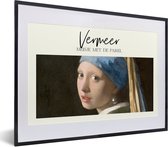 Fotolijst incl. Poster - Kunst - Meisje met de parel - Vermeer - 40x30 cm - Posterlijst