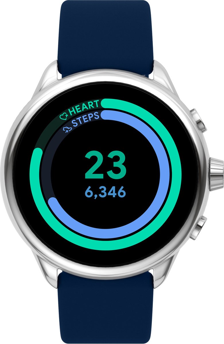 Fossil Gen 6 Smartwatch FTW4070 Unisex 44 mm Blauw bol