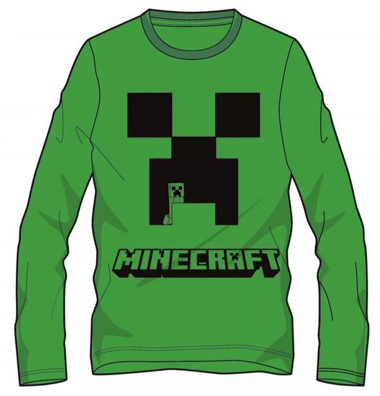 Minecraft T-shirt Lange Mouw - Jaar