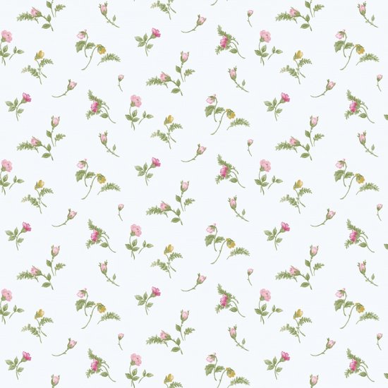 Blooming Garden 6 - Behang Bloemen - Vliesbehang - Wandbekleding - Roze - 0,53 x 10,05 M.