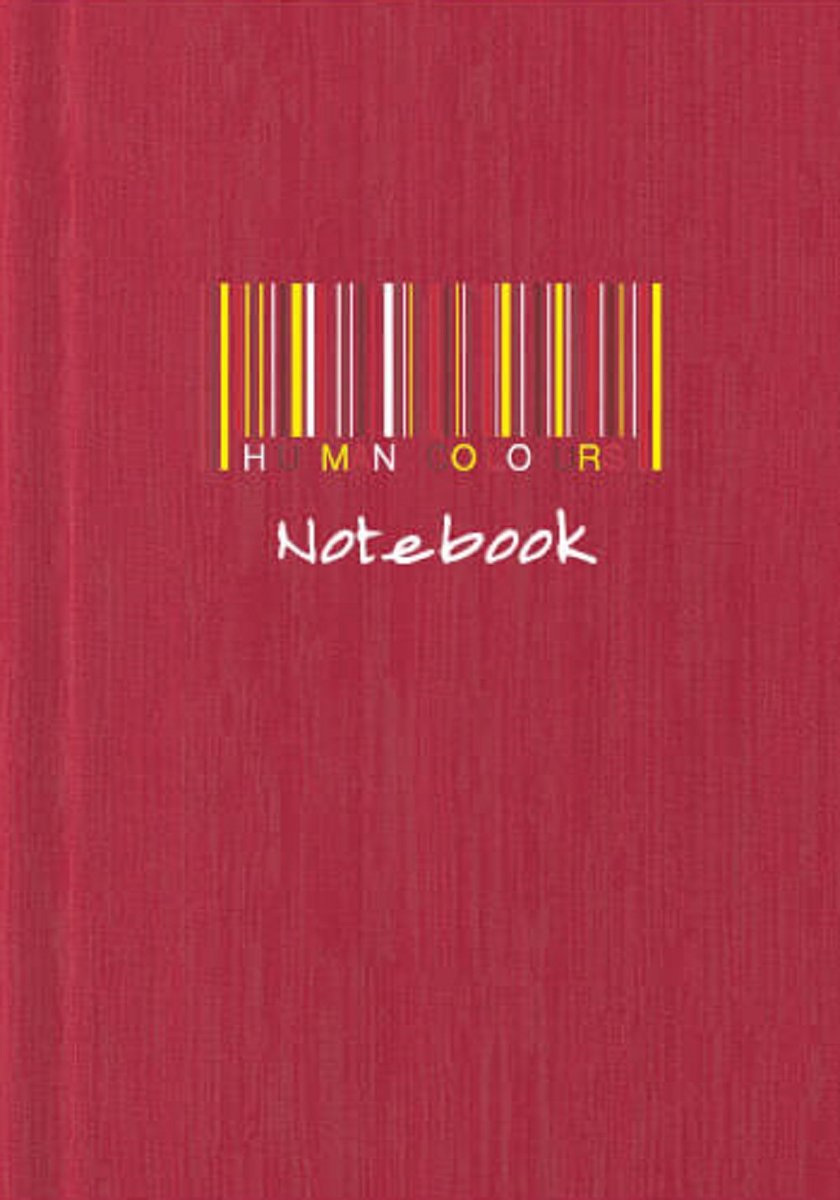 Peleman - Creative Notebook – Human Colours, Kashmir – 14,8 x 21 cm (A5) – rood