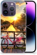 Hoesje maken Geschikt voor iPhone 14 Pro Telefoonhoesje Amsterdamse Grachten