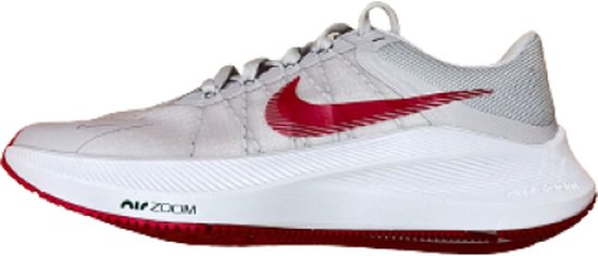Nike - Zoom Winflo 8 - Hardloopschoenen - Wit/Rood - Maat 42