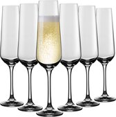 Florina Australia set van 6 exclusieve champagne glazen 260 ml - Zeer luxe en elegante uitstraling - Bevat geen schadelijke stoffen