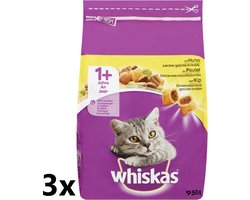 Whiskas - Katten Droogvoer - Adult - Kip - 3x800g