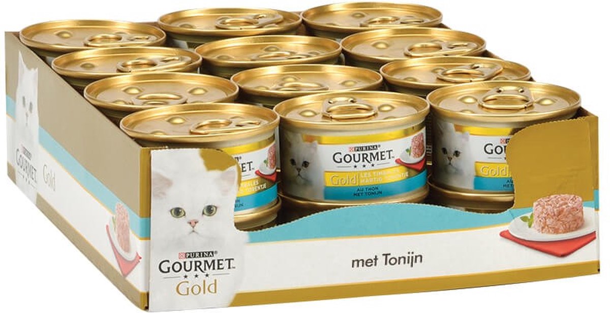 Gourmet Gourmet Gold - Hartig Torentje Tonijn - Kattenvoer - 85g