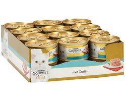 24x Gourmet Gold - Hartig Torentje Tonijn - Kattenvoer - 85g