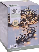 Oneiro’s luxe Cluster 1200 LED's - 24 meter - warm wit - 8 functies + geheugen - kerst – clusterverlichting- feestdagen - winter - verlichting - binnen - buiten – sfeer