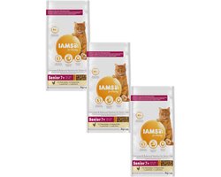 3x IAMS Kat Senior Kip 3 kg