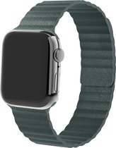 Bracelet Strap-it adapté à Apple Watch - bracelet en cuir à boucle - turquoise - Taille: 38 - 40 - 41mm