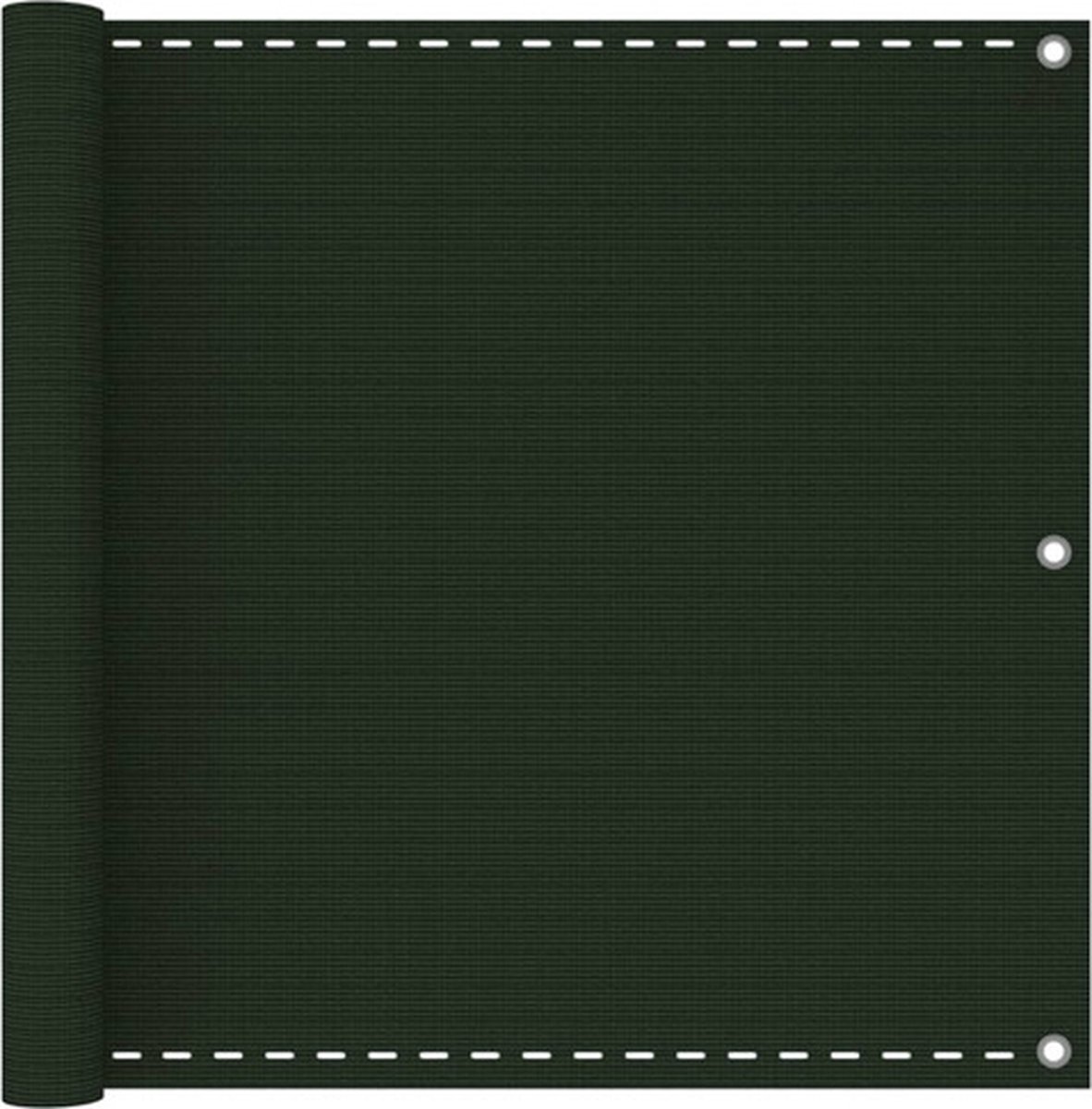 vidaXL-Balkonscherm-90x400-cm-HDPE-donkergroen
