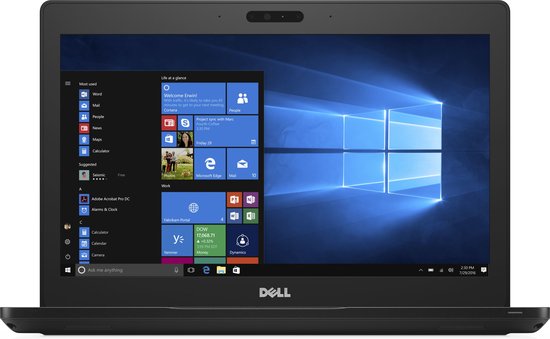 DELL Latitude 5280 Intel® Core™ i5 i5-7300U Laptop 31,8 cm (12.5") HD 8 GB DDR4-SDRAM 256 GB SSD Wi-Fi 5 (802.11ac) Windows 10 Pro Duits Zwart