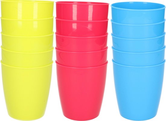 30x stuks onbreekbare kunststof water/sap/limonade glazen 300 ML in het ...