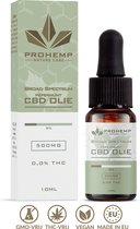 Prohemp Pepermunt CBD olie 5% - Broad Spectrum (THC-Vrij) - 10ml - 500 mg Premium CBD