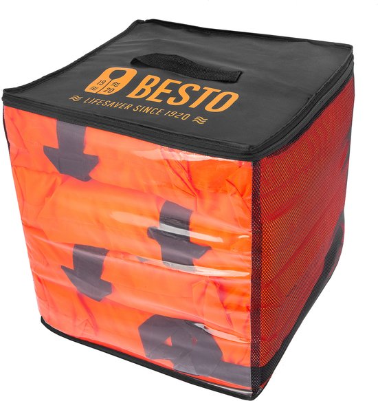 Besto tas met 4 reddingsvesten - Adult Gulf 100N