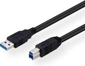 USB-A naar USB-B 3.0 - 1.8 meter - Printerkabel - Zwart -