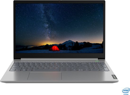 Lenovo ThinkBook 15 IIL Intel® Core™ i5 i5-1035G1 Laptop 39,6 cm (15.6") Full HD 8 GB DDR4-SDRAM 256 GB SSD Wi-Fi 6 (802.11ax) Windows 10 Pro Grijs - Lenovo - Hoofdafbeelding