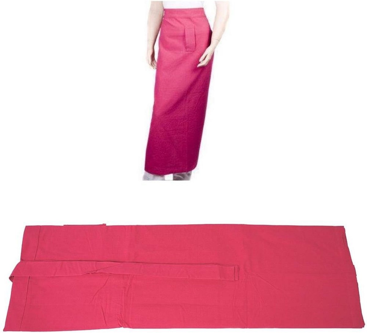 Sloof XXL - Kokssloof - jamie - 100% Katoen - 100 x 100 cm - fuchsia / Roze