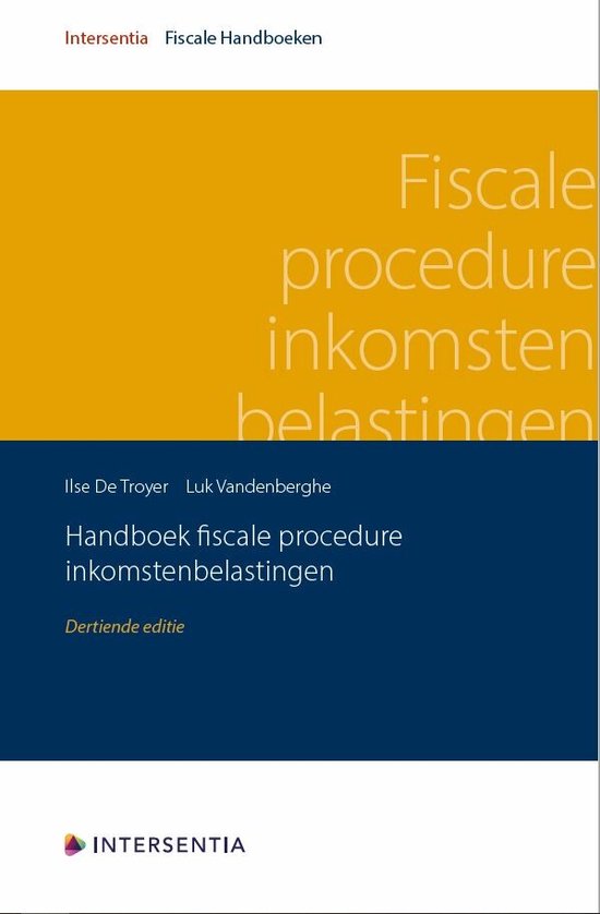 Handboek fiscale procedure inkomstenbelastingen (dertiende e ... - cover
