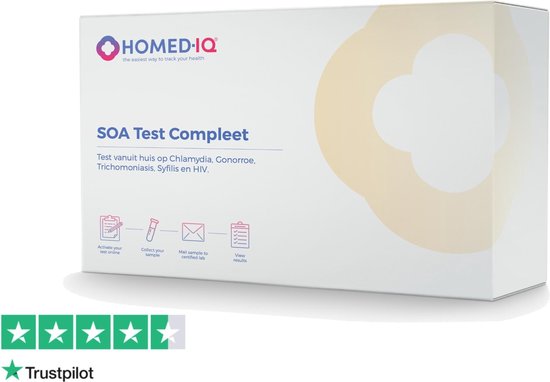 Foto: Homed iq soa test voor mannen hiv syfilis trichomonas chlamydia en gonorroe test laboratorium test