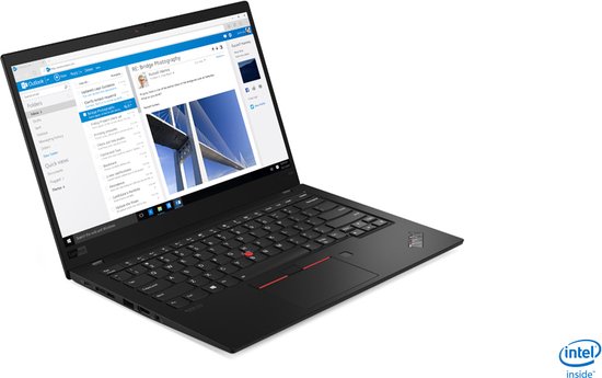 Lenovo ThinkPad X1 Carbon (7th Gen) Intel® Core™ i7 i7-8565U Laptop 35,6 cm (14") Full HD 16 GB LPDDR3-SDRAM 512 GB SSD Wi-Fi 5 (802.11ac) Windows 10 Pro Duits Zwart - Lenovo - Hoofdafbeelding