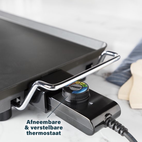 Princess Bakplaat 102300 - Table Chef Pro - Grillplaat - Gourmet - 46x26 cm - 2000W - Regelbare thermostaat Voor 6 personen - Teppanyaki - voor binnen en buiten — afbeelding 2