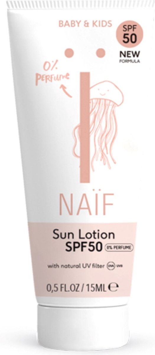 Zonnebrandlotion - SPF 50 - 15ml - Reisformaat / Handtasformaat