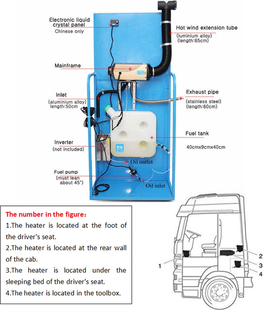 Alnicov 12V Auto Lucht Diesel Olie Brandstofpomp Elektrische Standkachel met Rubberen Houder voor Webasto Eberspacher 1pc 12v-22ml 5kw