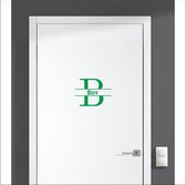 Sticker pour porte avec nom - Garçon - Vert