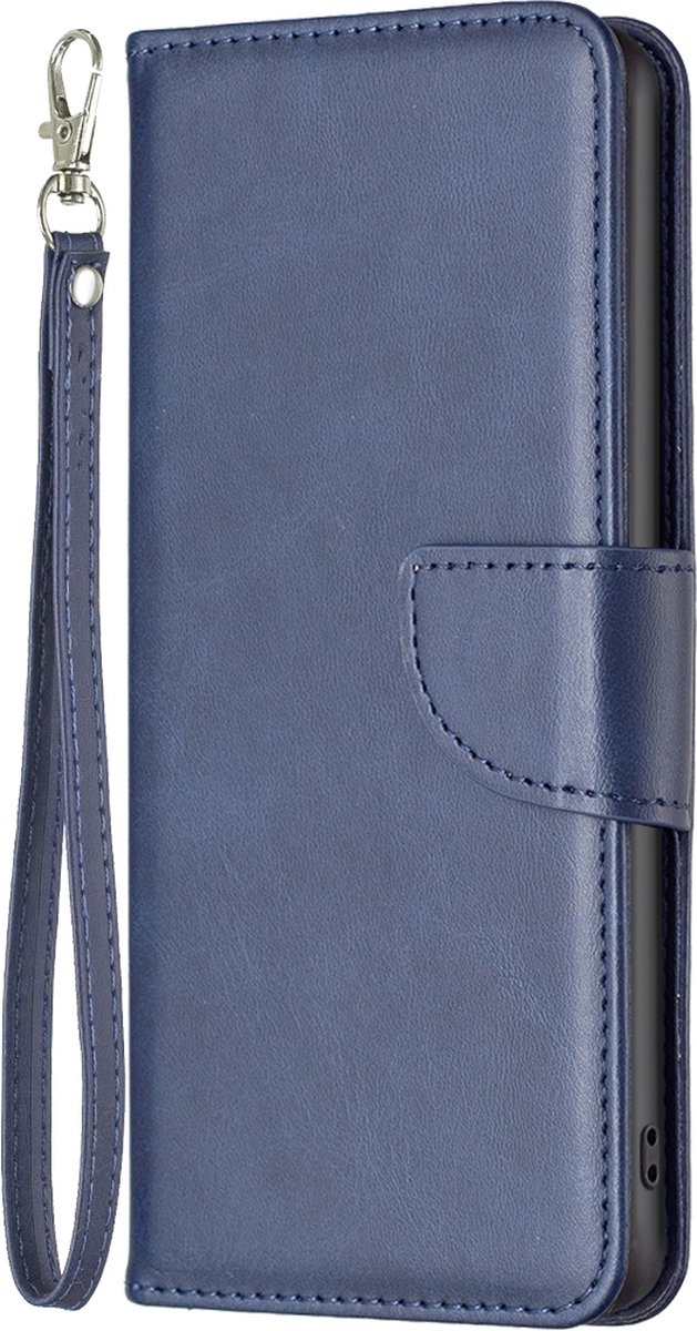 Mobigear Telefoonhoesje geschikt voor Motorola Moto E32s Hoesje | Mobigear Excellent Bookcase Portemonnee | Pasjeshouder voor 3 Pasjes | Telefoonhoesje voor Pinpas / OV Kaart / Rijbewijs - Blauw