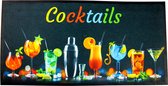 Bar mat Cocktails - Barmat - Bar mat - Cocktail - 60 x 30cm - Antislip - Bar accessoires - Drank - Bar decoratie - Afdruipmat - Cocktails - Cadeau - Bar - Mancave - Cave & Garden